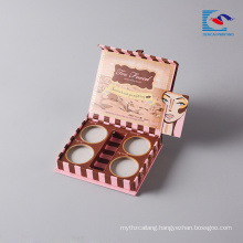 High quality OEM empty make up 5 color eye shadow palette cardboard manufacturers with customer logo